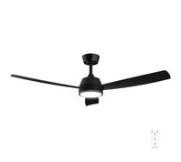 Cecotec Ventilador de Techo 30W EnergySilence Aero 452 QuickSnap Black | 132cm, LED Regulable 3 Niveles, Mando a Distancia, Temporizador 8h, 6 Velocidades, Montaje Rápido One-Click, Verano/Invierno