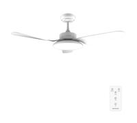Cecotec Ventilador de Techo con Luz 40W EnergySilence Aero 5240 Light White | 109cm, Motor DC, 6 Velocidades, Mando a Distancia, 3 Aspas, Temporizador 2/4/8h, Función Verano/Invierno