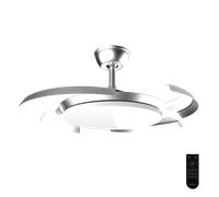 Cecotec Ventilador de techo EnergySilence Aero 4500 Puzzle Invisible Silver 42" 30W Motor DC Luz LED