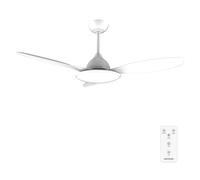 Cecotec Ventilador de techo EnergySilence 4800 Light White, Motor DC, Luz LED, 6 velocidades