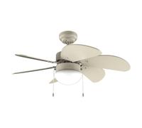 Cecotec Ventilador de Techo con Luz EnergySilence Aero 3600 Vision Full SunLight. 50 W, Diámetro 36”, 3 Velocidades, 6 Aspas Reversibles, Modo winter-summer, Uso Sencillo, Interruptor en Cadena