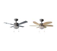 Cecotec Ventilador de Techo con Luz EnergySilence Aero 450. 50 W, Bajo consumo, 106 cm de Diámetro & Ventilador de Techo con Luz EnergySilence Aero 350. 50 W, Bajo consumo, 81 cm de Diámetro