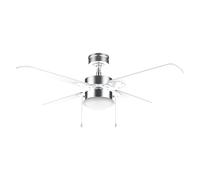 Cecotec Ventilador de techo EnergySilence Aero 450 IronWhite – 42" con luz, 50 W, 3 velocidades