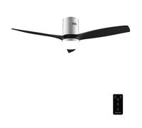 Cecotec Ventilador de techo EnergySilence Aero 5600 52" DC 40W, 3 aspas, luz LED Classic Iron&Black