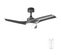 Cecotec Ventilador de techo ENERGYSILENCE AERO 470 – 106 cm, 49 W, luz LED, mando, gris marengo