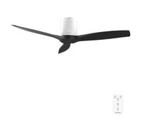 Cecotec Ventilador de techo EnergySilence Aero 5400 – 52" DC 40W, 3 aspas, mando – White&Black