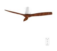 Cecotec Ventilador de techo EnergySilence Aero 5400 Classic 52" DC 40W, 3 aspas White&DarkWood