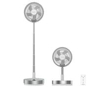 Cecotec Ventilador Portátil Plegable con Mando a Distancia EnergySilence 800 FoldAir Portable Control. Batería 7200mAh, Extensible, Oscilación Automática, 8 Pulgadas, 4 Velocidades