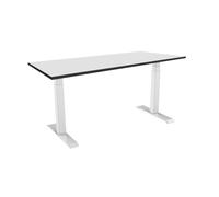 celexon escritorio eléctrico de altura regulable Profesional eAdjust-58123-en blanco, incl. tablero HPL 150 x 75 cm