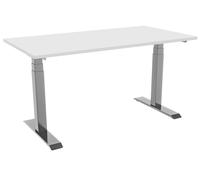 celexon escritorio eléctrico regulable en altura Profesional eAdjust-58123 - gris, incl. tablero 125 x 75 cm