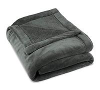 CelinaTex Montreal Manta Suave Manta de Microfibra Tejido de colarina 150 x 200 cm Gris