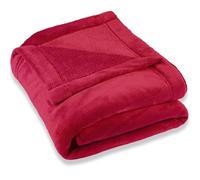 CelinaTex Montreal Manta Suave Manta de Microfibra Tejido de colarina 150 x 200 cm Rojo