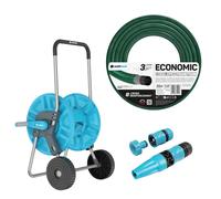 Cellfast Aluplus carro manguera 1/2" 20 m + aspersor - Kit jardín