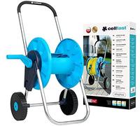 Cellfast carrete de mangueras aluplus, mango engomado, construcción d