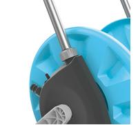 Cellfast carrete de mangueras compact, empuñadura de goma, resistente