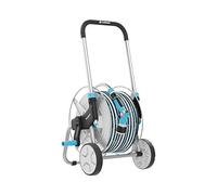 Cellfast Conjunto de riego carro portamanguera 55-060, manguera 50 m, 9 piezas