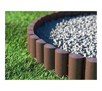 Cellfast Eco - Borde para césped (Palisandro, 6 Unidades, 2,4 x 0,3 m), Color marrón (14,4m)