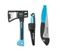 Cellfast ENERGO Juego de Herramientas de Camping, Cuchillo, Hacha, Sierra, Kit de Campamento