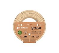 Cellfast GROW Manguera de Riego de Jardín 4 Capas ATS Tricot Trenzado Resistente a los Rayos UV Antialgas (1/2" 15 m)