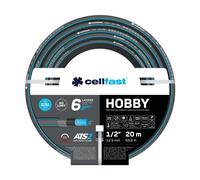 Cellfast hobby manguera de jardín, duradera, flexible, 6 capas trenza