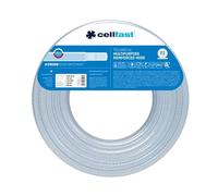 Cellfast Manguera técnica reforzada de 3 capas - multifunción - Transmisión de protección vegetal y líquidos alimentarios - PVC - 8 x 2 mm - 25 m