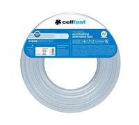 Cellfast Manguera técnica reforzada de 3 capas - multifunción - Transmisión de protección vegetal y líquidos alimentarios - PVC - 6 x 2 mm - 25 m