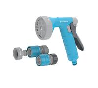 CELLFAST Pistola De Riego Set Aspersor De Césped Para Césped Flores Plantas Conexión Rápida Conexión Rain cellPRO 1/2" - 5/8"