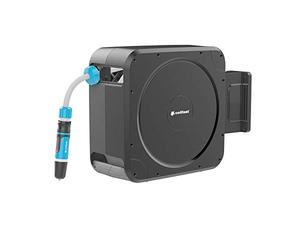 CELLFAST Set De Tambor Inspección Automático Con Enrollador De Manguera Soporte De Pared Conexión Boquilla De Limpieza Acoplamiento Rápido Conexión Ergo
