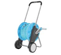 CELLFAST: Tambor/Soporte para manguera de jardín con ruedas, incluye manguera Compact de 3/4" y 20 metros