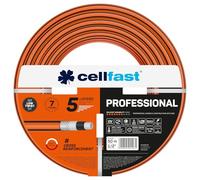 CELLFAST Tubo Acqua Giardino 5 Strati Professional 1/2" 50 m - Tubo da Giardino e Cantiere con Intreccio Incrociato - Resistente ai Raggi UV, Alghe e Torsione - Irrigazione del Giardino