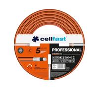 CELLFAST Tubo Acqua Giardino 5 Strati Professional 3/4" 20 m - Tubo da Giardino e Cantiere con Intreccio Incrociato - Resistente ai Raggi UV, Alghe e Torsione - Irrigazione del Giardino