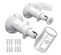 CELLONIC 2xSoporte de pared para cámara compatible con Arlo, compatible con Eufy, compatible con Wyze, Rinng Stick Up Cam & Pro Soporte giratorio de aluminio con rosca de 1/4"uso interior y exterior