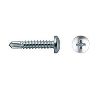 Celo Tornillo punta broca DIN 7504N Cabeza alomada PH Ø3,5x9,5 mm Cincado 1000 unidades