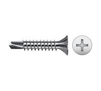 Celo Tornillo Punta Broca DIN 7504P Cabeza Avellanada Impronta PH 4,2x32 mm Cincado 250 unidades
