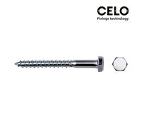 Celo 9640571 - tirafondo cabeza hexagonal din 571 diámetro 6x40 mm, c