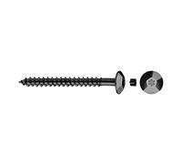 Celo 9N660Tic - Tornillo Rosca Tirafondo Tic Cabeza Ancha Impronta Tx Diámetro 6X60 Mm, Cincado, Color Negro, 100 Unidades