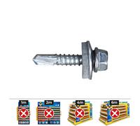 Celo Tornillo 7301 Punta Broca Cabeza Hexagonal con Arandela EPDM 4,8x19 mm (1000 unidades)