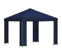 Cenador 3 X 3 M Azul Poliéster Y Acero 190 Gsm Vidaxl