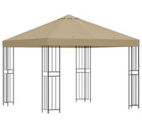 Cenador 3 x 3 m Beige Poliéster y Acero 190 gsm