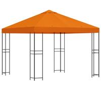 Cenador 3 x 3 m Naranja Poliéster y Acero 190 gsm