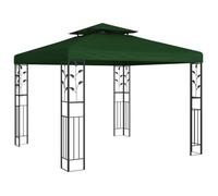 Cenador 3 X 3 X 2,68 M Verde Poliéster Y Acero Vidaxl