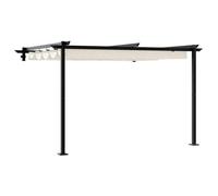 Cenador 300 X 300 X 200 Cm Crema Poliéster Vidaxl