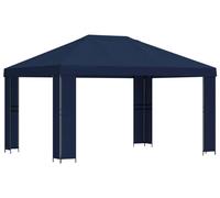Cenador 4 x 3 m Azul Poliéster y Acero 190 gsm