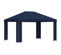 Cenador 4 X 3 M Azul Poliéster Y Acero 190 Gsm Vidaxl