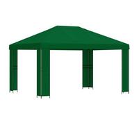 Cenador 4 X 3 M Verde Poliéster Y Acero 190 Gsm Vidaxl