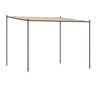 vidaXL Cenador Acero y Tela Beige 3x3 m 180 g/m²