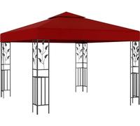 Cenador color vino tinto 3x3 m