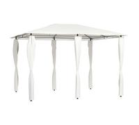 Cenador Con Cubiertas De Postes Crema 3x4x2,6 M 160 G/m² Vidaxl