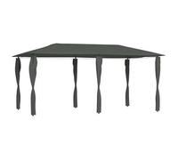 Cenador Con Cubiertas Postes Antracita 2,98x5,3x2,59 M 160 G/m² Vidaxl