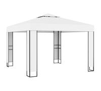 Cenador Con Doble Techo Blanco 3x3 M Vidaxl